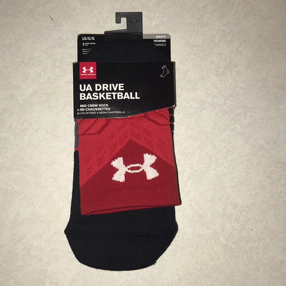 Under Armour UA Basketball Drive Mid Crew MD Red